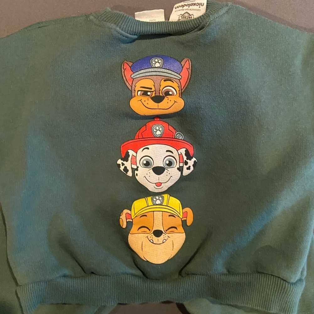 Zara Green Toddler Sweat suite - Picture 3 of 4